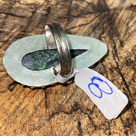 Ruby Zoisite Ring Size 8 - Picture 8 of 9